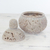 Soapstone decorative jar, 'Elephant Harmony' - Handcrafted Soapstone Candy Jar from India (image 2c) thumbail