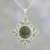 Peridot pendant necklace, 'Bright Fascination' - Handcrafted Green Turquoise and Peridot Pendant Necklace thumbail