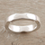 Sterling silver band ring, 'Curvy Sophistication' - Hand Made Sterling Silver Band Ring from India (image 2b) thumbail