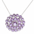 Amethyst pendant necklace, 'Lilac Burst' - Amethyst Sterling Silver Pendant Necklace from India (image 2c) thumbail