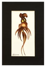 'Pure Love' - Signed Acrylic Portrait of a Young Girl from Rural India