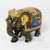 Wood figurine, 'Royal Romance Elephant' - Royal Mughal Romance Elephant Figurine Wood Sculpture