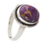 Sterling silver cocktail ring, 'Delightful Purple' - Purple Composite Turquoise and Sterling Silver Cocktail Ring