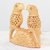 Wood sculpture, 'Parrot Hearts' - Hand Carved Wood Parrot Sculpture from India (image 2c) thumbail