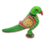 Wood figurine, 'Proud Parrot' - Hand Carved Multicolored Wood Parrot Figurine from India (image 2a) thumbail