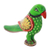 Wood figurine, 'Proud Parrot' - Hand Carved Multicolored Wood Parrot Figurine from India (image 2d) thumbail