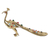 Brass figurine, 'Shining Peacock' - Hand Crafted Brass Peacock Figurine from India (image 2b) thumbail