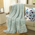 Throw blanket, 'Mint Beauty' - Pastel Green Throw Blanket with Fringes from India thumbail