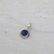 Lapis lazuli pendant necklace, 'Blue Globe' - Lapiz Lazuli and Sterling Silver Pendant Necklace from India (image 2c) thumbail