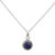 Lapis lazuli pendant necklace, 'Blue Globe' - Lapiz Lazuli and Sterling Silver Pendant Necklace from India (image 2d) thumbail