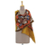 Batik cotton and silk blend shawl, 'Kaleidoscope Memories' - Multicolored Batik Cotton and Silk Blend Shawl from India
