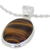 Tiger's eye pendant necklace, 'Hypnotic Feline' - Hypnotic Tiger's Eye Pendant on a 925 Silver Necklace (image 2e) thumbail