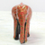 Wood and papier mache sculpture, 'Floral Charm' - Indian Wood Painted Papier Mache Floral Elephant Sculpture (image 2b) thumbail
