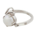 Cultured pearl single stone ring, 'Lyrical Bliss' - Artisan Crafted Cultured Pearl Single Stone Ring from India (image 2e) thumbail