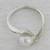 Cultured pearl single stone ring, 'Fantastic Swirl' - Hand Crafted Cultured Pearl Single Stone Ring from India (image 2c) thumbail