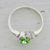 Peridot single stone ring, 'Green Dance' - Peridot and Sterling Silver Single Stone Ring from India (image 2c) thumbail