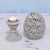 Soapstone candleholder, 'Elephant Egg' - Soapstone Candleholder with Jali Elephant Motifs from India (image 2b) thumbail