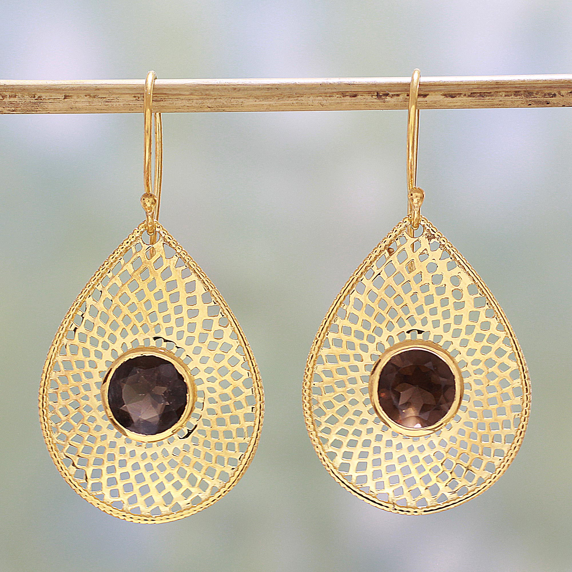 22K Gold Drop Earrings For Women - 235-GER15758 in 5.250 Grams