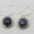 Labradorite dangle earrings, 'Fascinating Ropes' - Labradorite and Sterling Silver Dangle Earrings from India