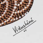 Gond painting, 'Majestic Ganesha' - Signed Multicolored Gond Painting of Ganesha from India