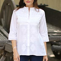 Cotton blouse, Effortless Grace