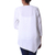 Cotton tunic, 'Cool Bliss' - White Striped Cotton Tunic with Asymmetrical Hem (image 2c) thumbail