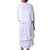 Cotton skirt, 'Blissful Summer' - Two Layered White Striped Cotton Scrunch Skirt from India