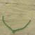 Gold plated onyx pendant necklace, 'Green Garland' - 22k Gold Plated Green Onyx Pendant Necklace from India (image 2) thumbail