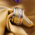 Sterling silver meditation spinner ring, 'Floral Sheen' - Sterling Silver Copper and Brass Indian Floral Spinner Ring (image 2b) thumbail