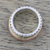 Sterling silver meditation spinner ring, 'Tri-Tone Meditation' - Sterling Silver Copper and Brass Textured Spinner Ring (image 2b) thumbail