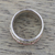 Sterling silver meditation spinner ring, 'Five Senses' - Sterling Silver Copper and Brass Textured Spinner Ring (image 2b) thumbail