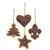 Beaded ornaments, 'Purple Christmas' (set of 4) - Set of Four Zari Embroidered Purple Ornaments from India thumbail