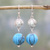 Sterling silver dangle earrings, 'Alluring Globes' - Hand Crafted Sterling Silver Dangle Earrings from India