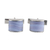 Agate cufflinks, 'Subtle Blue Waves' - Blue Lace Agate Silver 925 Cufflinks by Indian Artisans (image 2a) thumbail