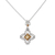 Citrine pendant necklace, 'Jali Charm' - Citrine and Sterling Silver Pendant Necklace from India (image 2a) thumbail