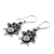 Multi-gemstone dangle earrings, 'Colorful Bunch' - Multi-Gem Amethyst Rainbow Moonstone and Peridot Earrings