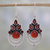 Ohrhänger aus Granat und Karneol - Ohrhänger aus Granat und Karneol von Indian Artisans