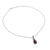Amethyst pendant necklace, 'Lavender Drop' - Faceted Amethyst and Sterling Silver Necklace from India (image 2a) thumbail