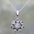 Blue topaz pendant necklace, 'Morning Glitter' - Blue Topaz and Sterling Silver Pendant Necklace from India