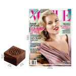 Mango wood decorative box, 'Glorious Flower' - Hand Carved Decorative Mango Wood Box from India