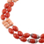 Aventurin-Strang-Halskette - Orangefarbene Aventurin-Doppelstrang-Halskette aus Indien