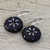 Onyx dangle earrings, 'Magic Show' - Black Onyx and Sterling Silver Dangle Earrings (image 2b) thumbail