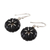 Onyx dangle earrings, 'Magic Show' - Black Onyx and Sterling Silver Dangle Earrings (image 2c) thumbail
