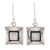 Rainbow moonstone dangle earrings, 'Perfect Poise' - Handcrafted Rainbow Moonstone Sterling Silver Earrings