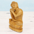 Wood sculpture, 'Buddha at Rest' - Hand Carved Kadam Wood Sculpture of Buddha from India (image 2b) thumbail