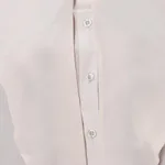 Silk blouse, 'Dazzling Alabaster' - 100% Silk Button Down Blouse with Tie Neck in Ecru