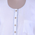 Viscose tunic, 'Classic Cloud' - Artisan Crafted Natural White Tunic from India (image 2f) thumbail