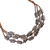Bone beaded necklace, 'Desert Radiance' - Handmade Brown Beaded Bone Necklace from India