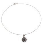 Labradorite pendant necklace, 'Silver Allure' - Labradorite and Sterling Silver Pendant Necklace from India