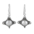 Cultured pearl dangle earrings, 'Incandescence' - Cultured Pearl and Sterling Silver Earrings from India thumbail